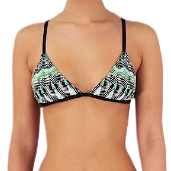 Hurley Other - Hurley Phoenix Bikini Top Green Black Size M